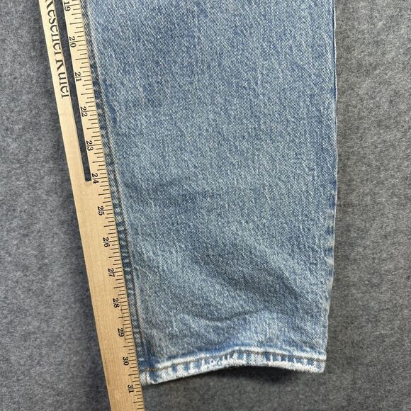 Abercrombie & Fitch 90s Straight Jeans Womens 6 Ultra High Rise Blue 29x31 - Picture 7 of 9
